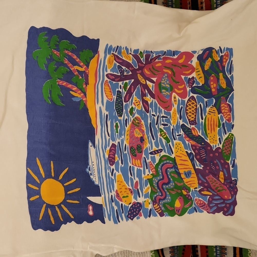 RETRO 90s Ken Done Australia 1xl Long T-Shirt - Picture 3 of 6